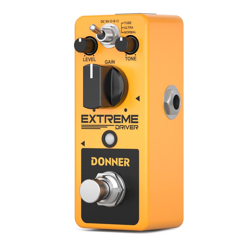 Donner Distortion Guitar Pedal, Extreme Driver Analog Turbo Distortion Effect 3 Modes True Bypass - Image 3